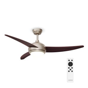El Paso Deckenventilator mit Licht | 132 cm | 35 W | Leiser Betrieb | Holz