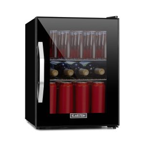 Beersafe M Onyx Kühlschrank 33 Liter 2 Böden Panoramaglastür