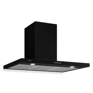 Limelight Dunstabzugshaube 90cm Wandhaube 600m³/h schwarz
