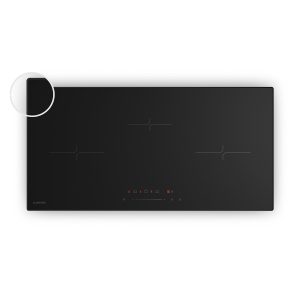 Velaire Schmales Induktionskochfeld | Edel, minimalistisch, kraftvoll | 3 Kochzonen | 5500 W | 80 cm
