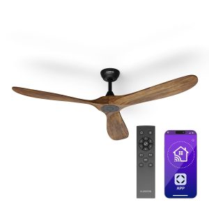 Bahama Breeze Smart Deckenventilator | Massivholz-Rotorblätter | Fernbedienung + App-Steuerung