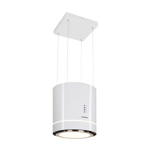 Tron Ambience Inselabzugshaube Ø38cm Umluft 540m³/h LED weiß