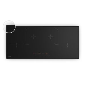 Velaire Schmales Induktionskochfeld | Edel, minimalistisch, kraftvoll | 4 Kochzonen | 7000 W | 90 cm
