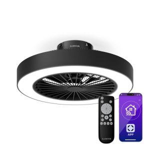 ZenBreeze Smarter Deckenventilator mit Licht | 48 cm | 16 W | Leise | LED | Acryl